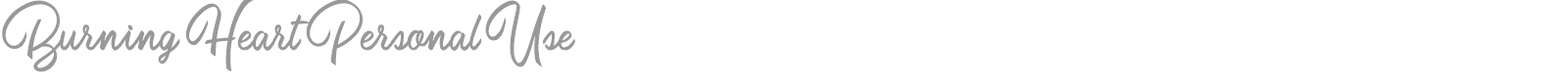 Burning Heart font preview